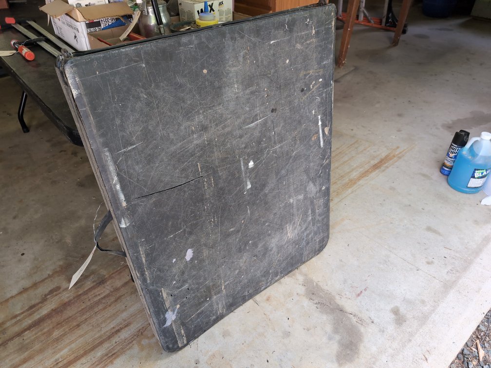 6' Black Folding Table