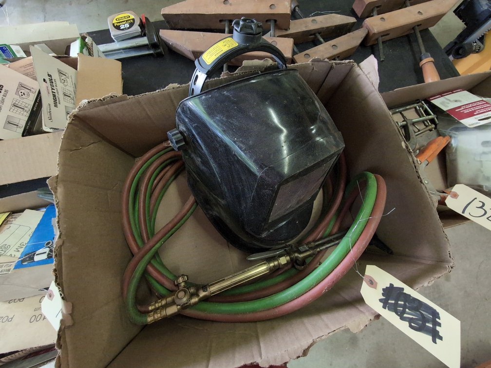 Welding Helmet & Torch Hose W/ Nozzle