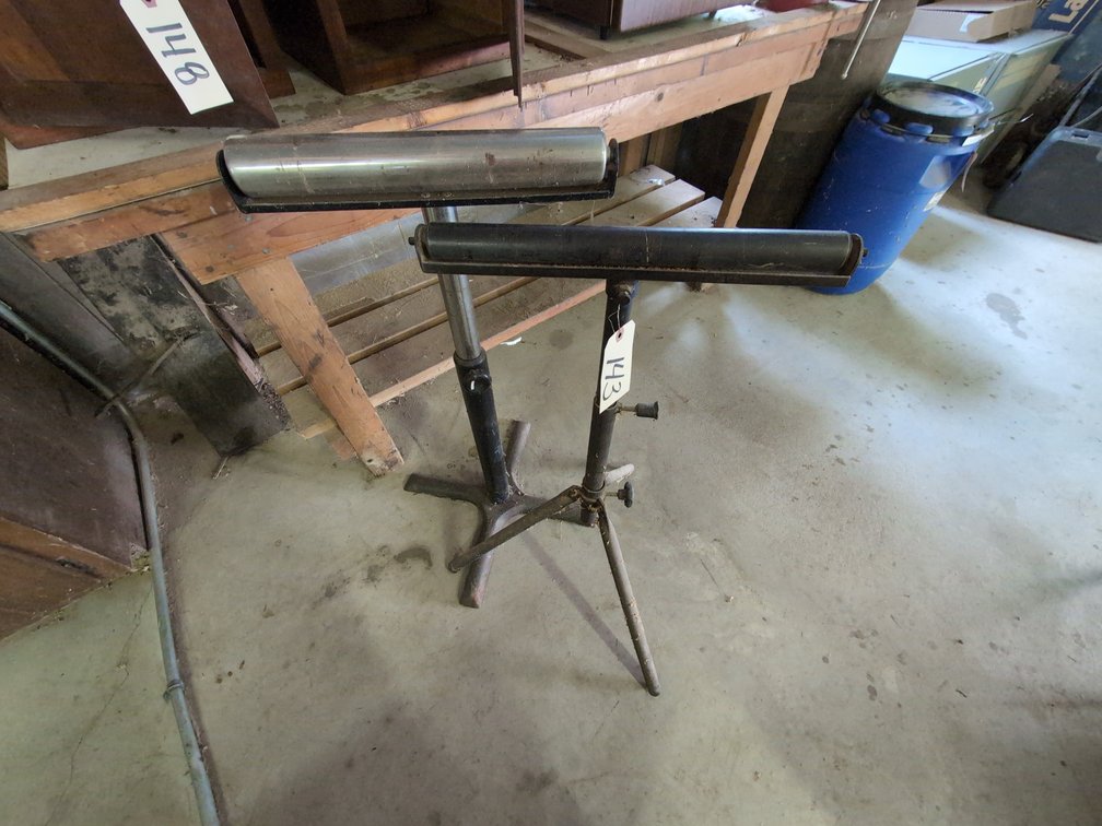 (2) Adjustable Roller Stand