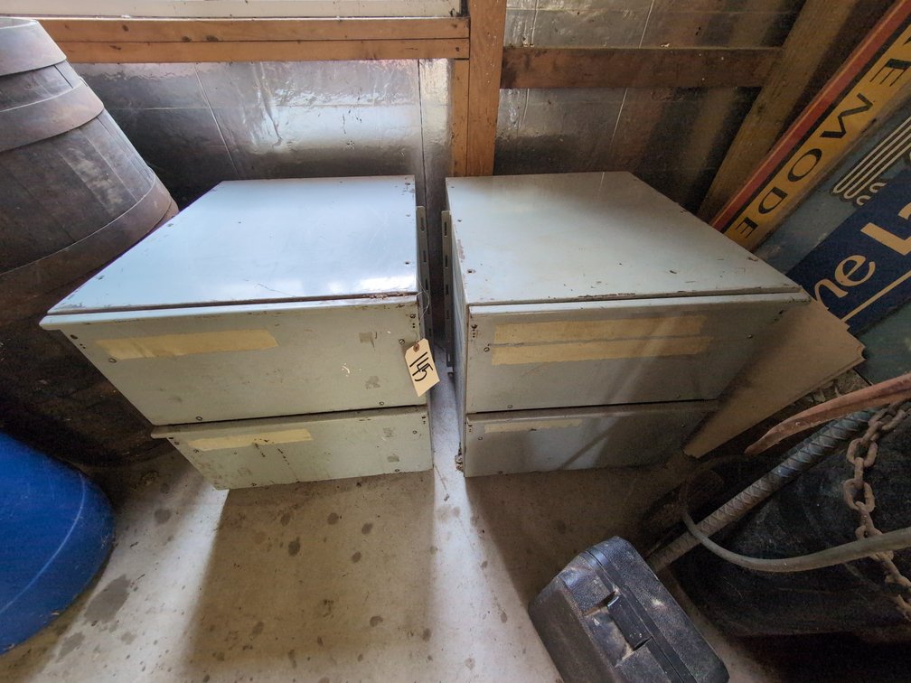 (2) Metal File Cabinet Unit
