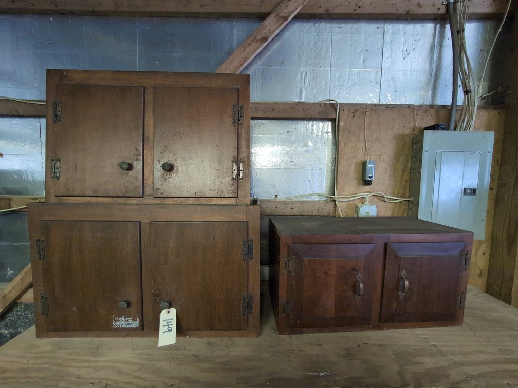 (3) Wooden Cupboard