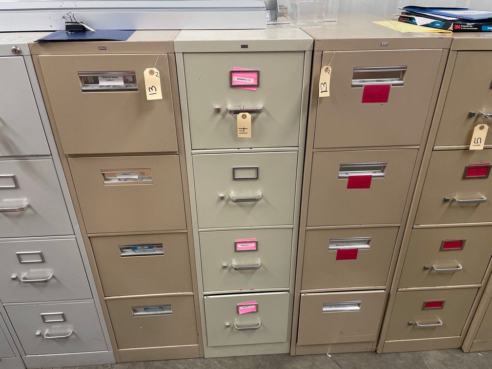 (1) 4-Drawer Letter File Cabinet