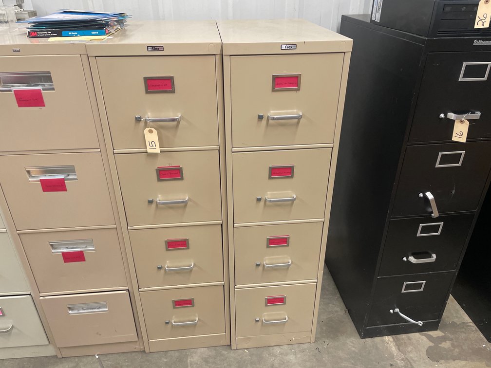 (2) 4-Drawer Letter File Cabinet
