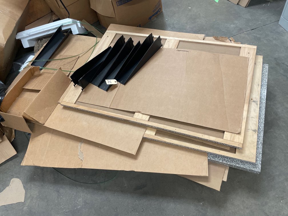 (3) Laminate Table Tops and Brackets