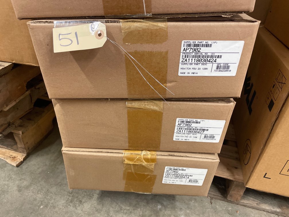 (3) New APC Power Distribution Units Model AP7902