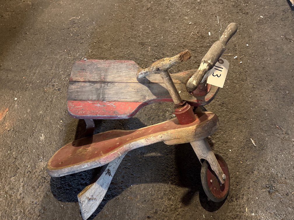 (2) Wooden Scooters
