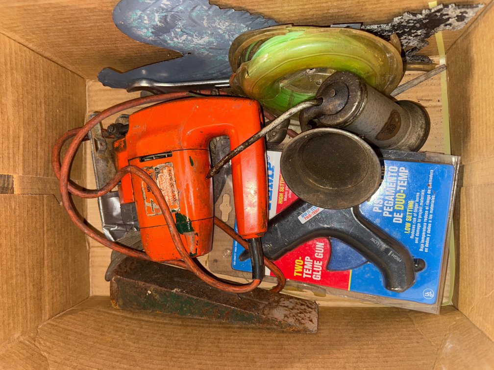Jig Saw, Glue Gun, Weed Wacker String