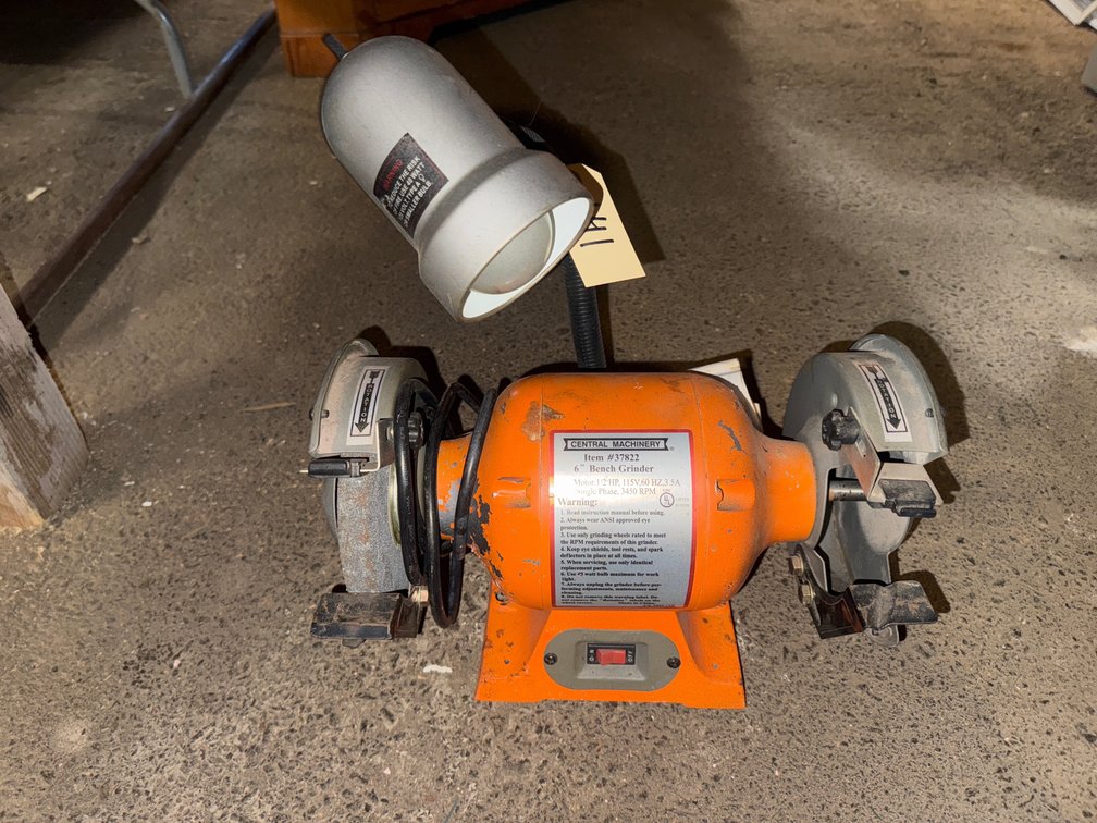 Central Machinery 6” Bench Grinder