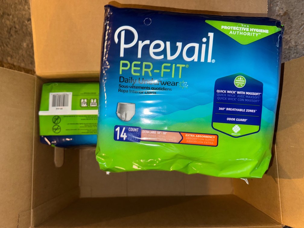 (7) Bags Of Prevail Daily Underwear