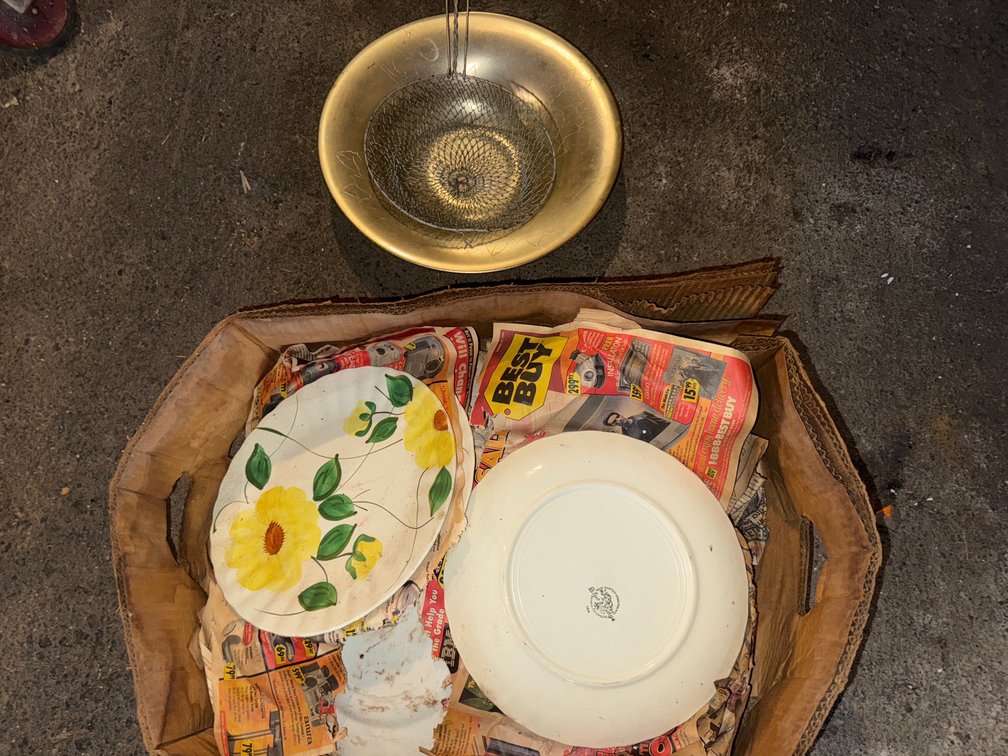 Plates, Strainer, Serving Dish