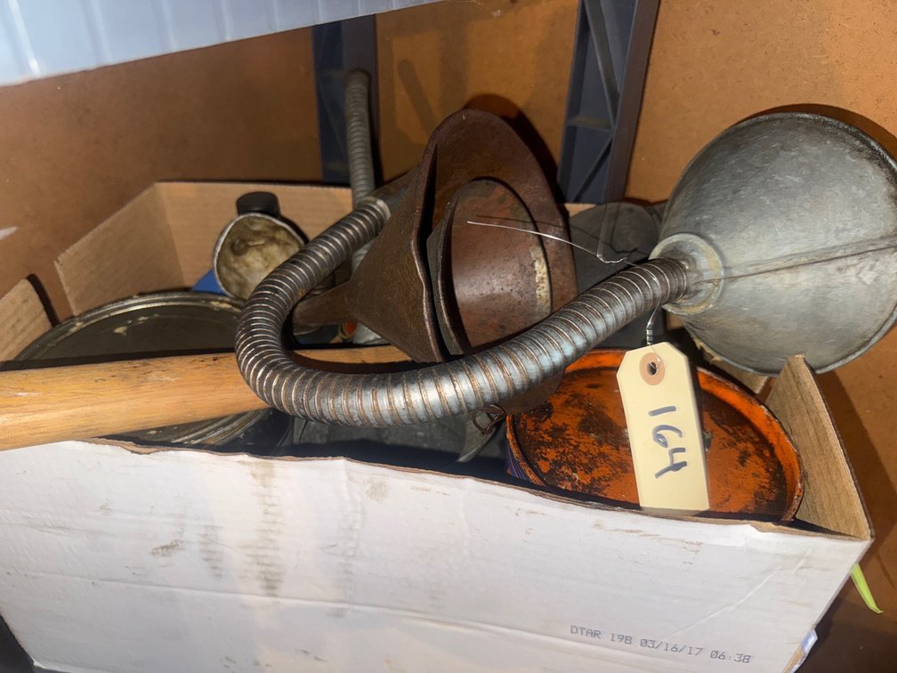Funnels, Oil Can, Paint