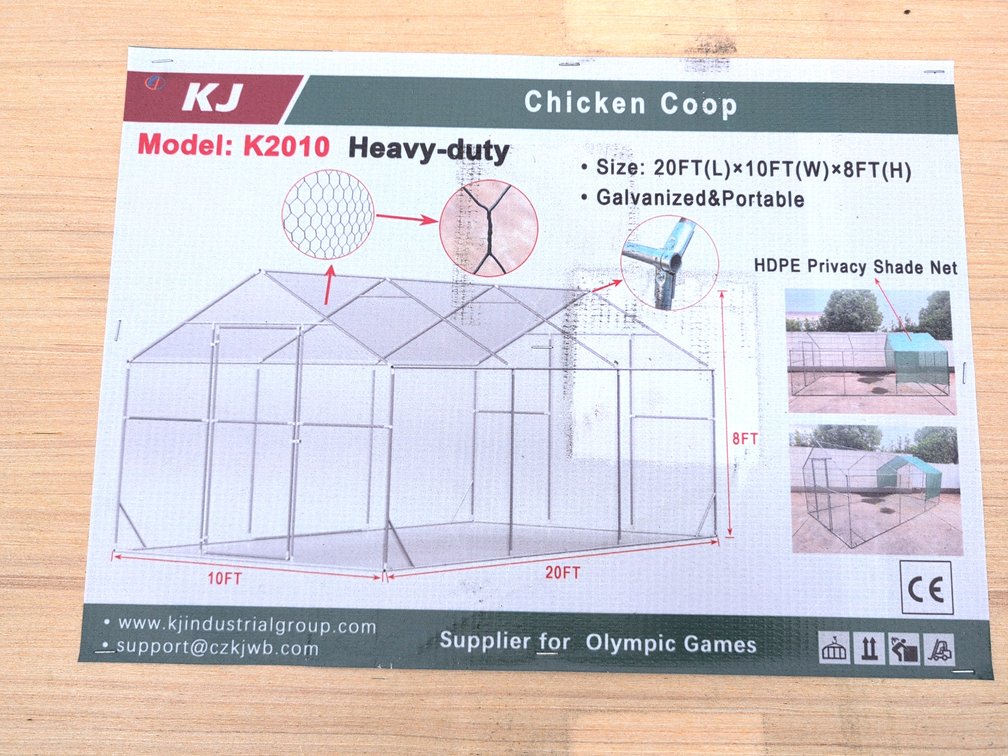 (1) Box New Chicken Coop