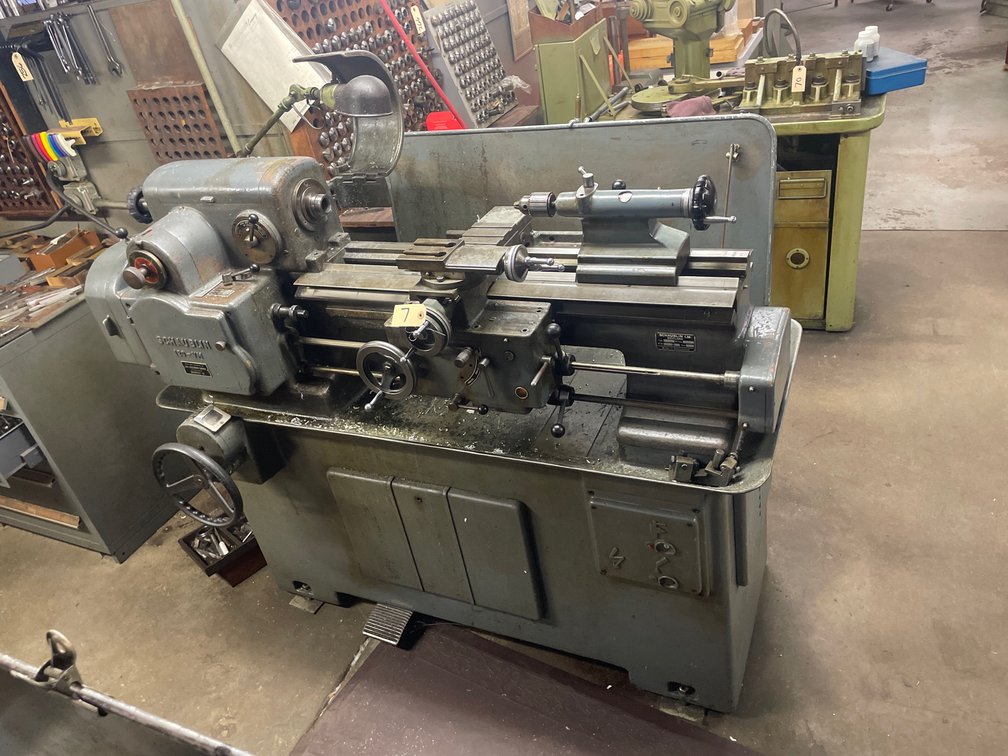 Schaublin 120-VM Lead Screw Lathe with Steady Rest & Gears