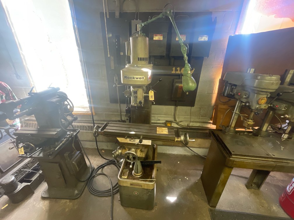 Rockwell Step Pulley Vertical Mill