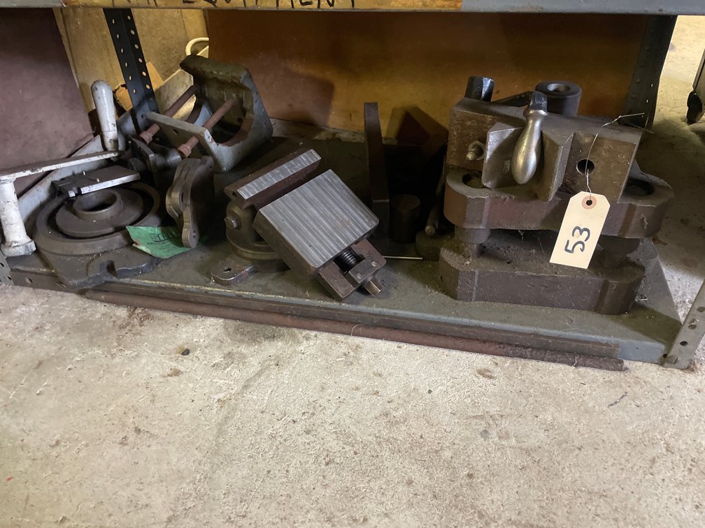 Angle Vise, Rotary Table & Punch Die