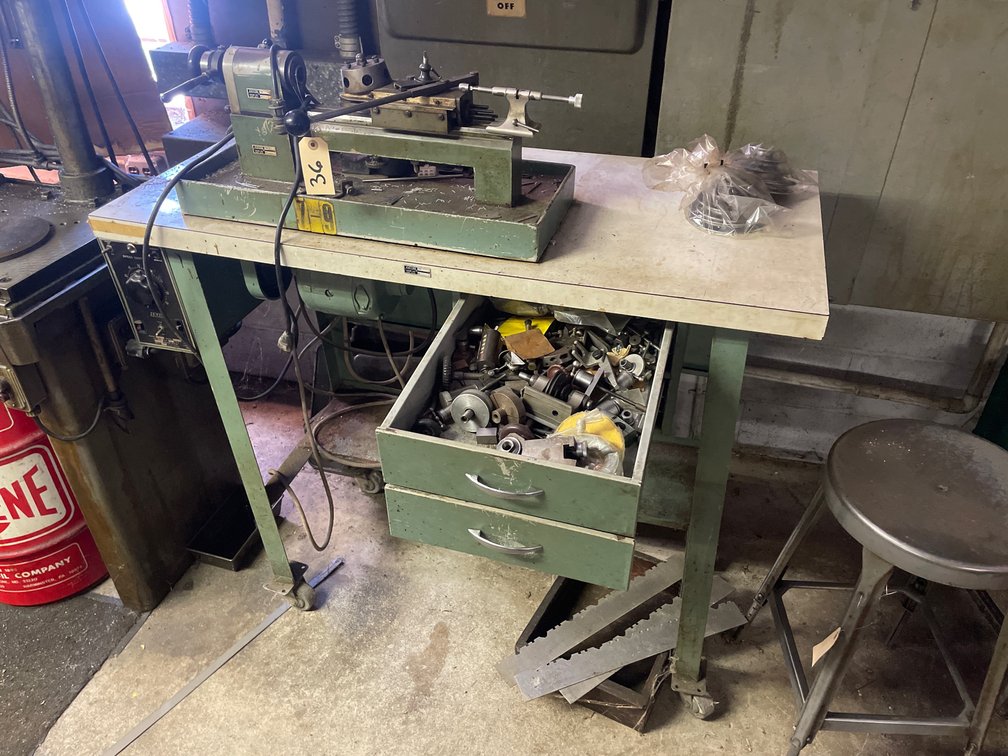 Levin Table Top Jewelers Lathe with Table & Parts
