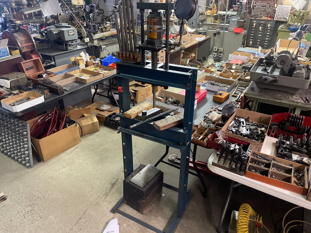12-Ton Hydraulic H-Frame Press
