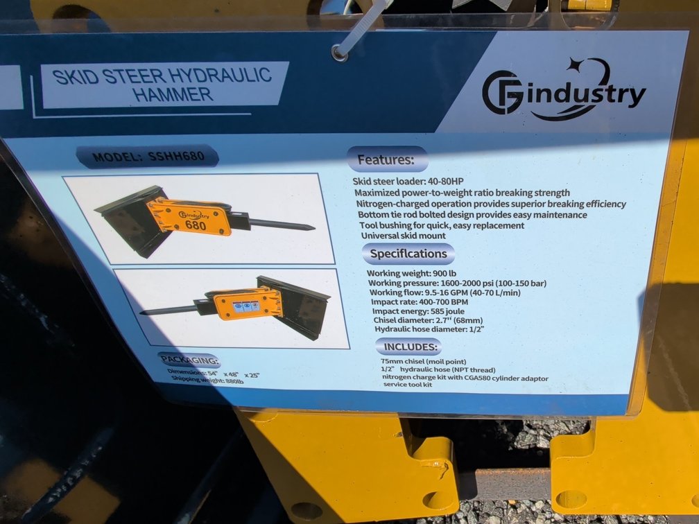 Skid Steer Hydraulic Hammer
