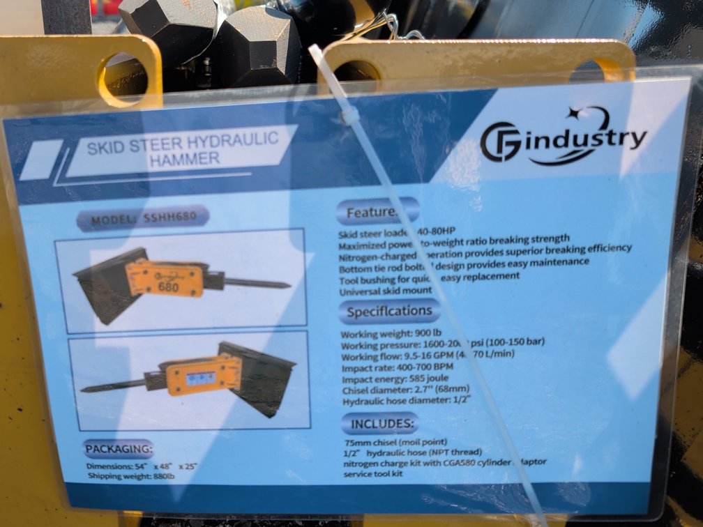 Skid Steer Hydraulic Hammer