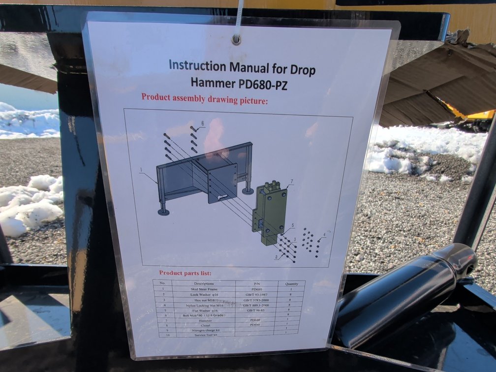 Skid Steer Drop Hammer