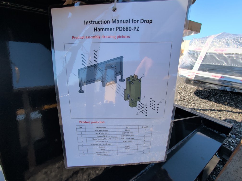 Skid Steer Drop Hammer