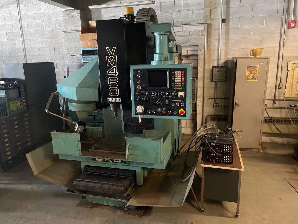 Okada VM460 CNC Vertical Milling Machine with Fanuc OHD Controls