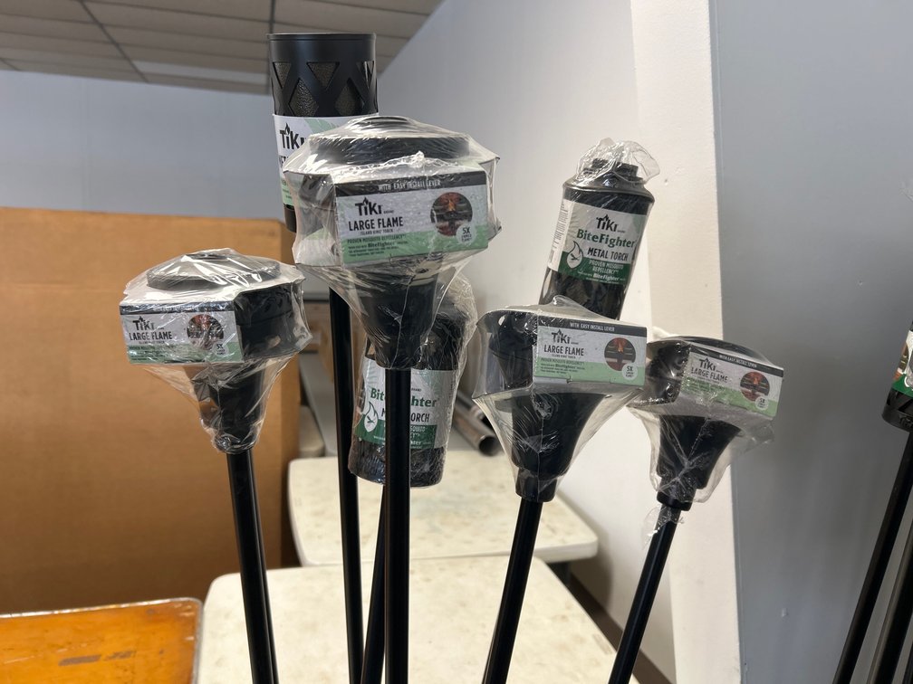 (8) New Metal Tiki Torches