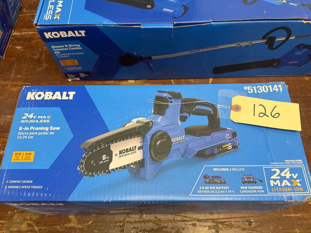 New Kobalt 24V Pruning Saw
