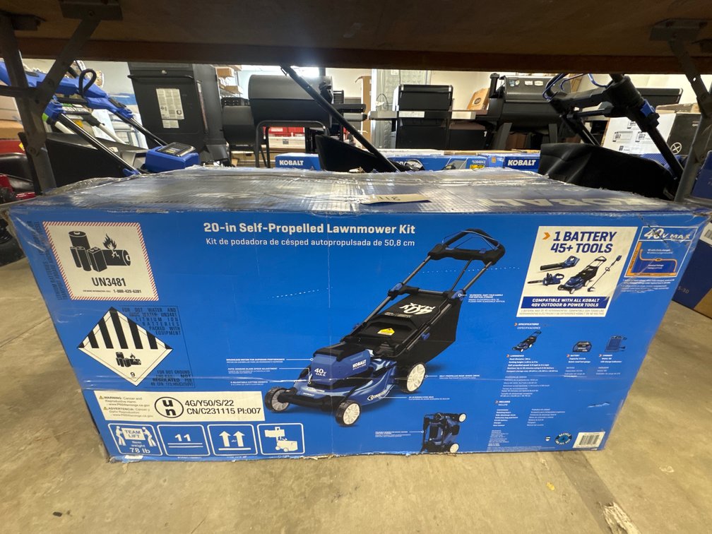 New Kobalt 40V Self-Propelled Lawnmower Kit