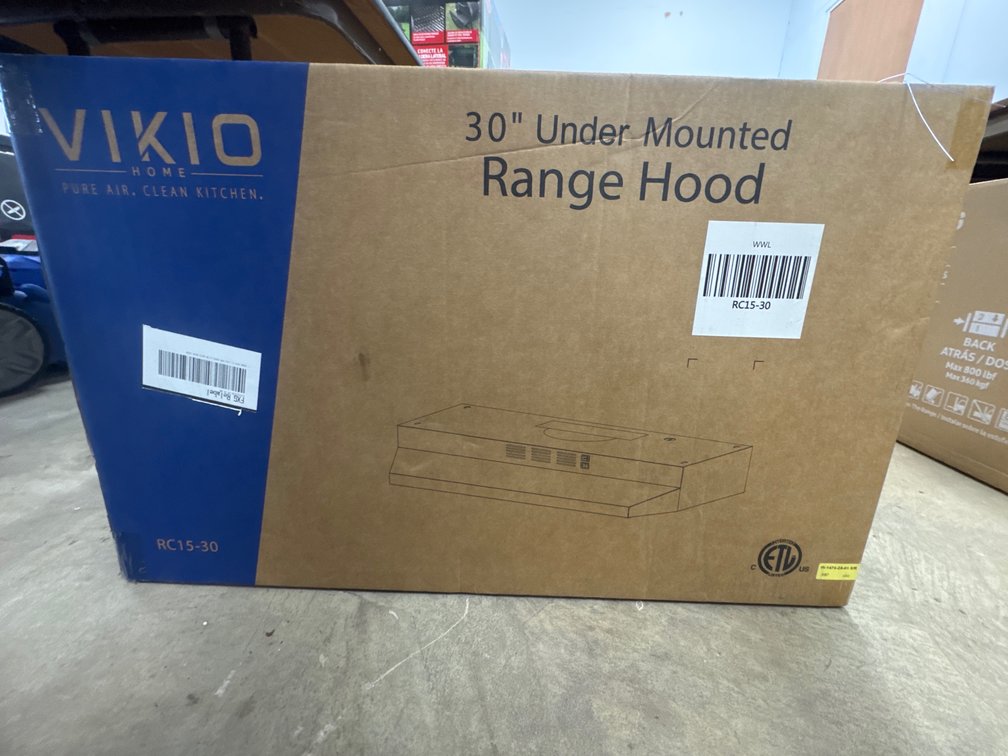 New Vikio 30” Under Mounted Range Hood