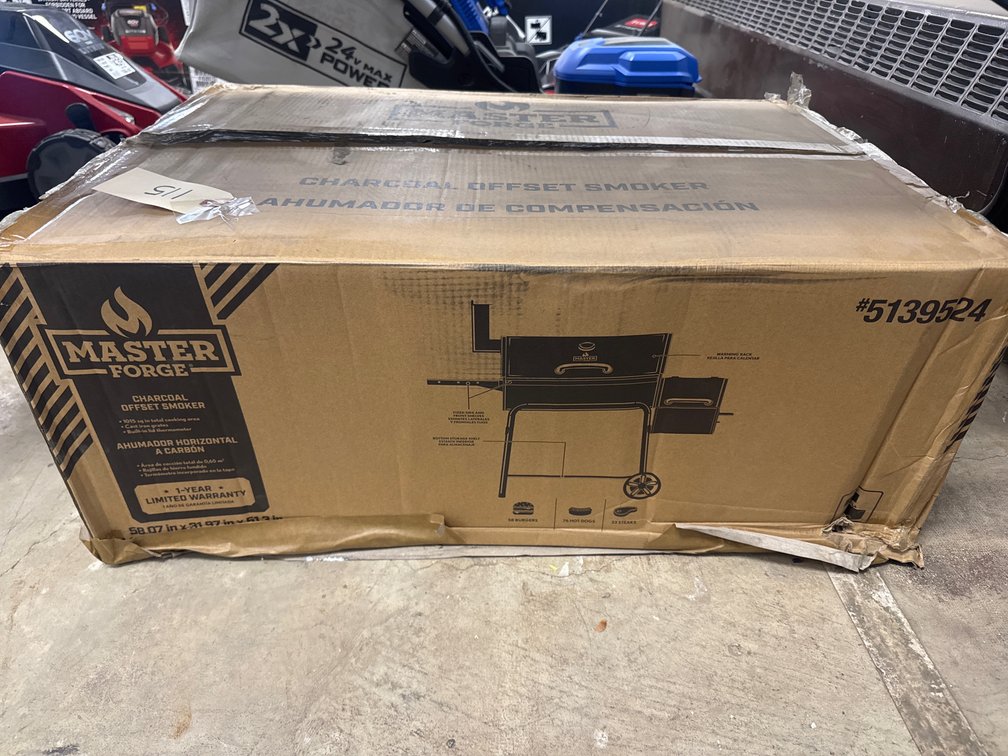 New Master Forge Charcoal Offset Smoker