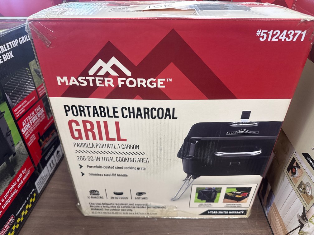 New Master Forge Portable Charcoal Grill