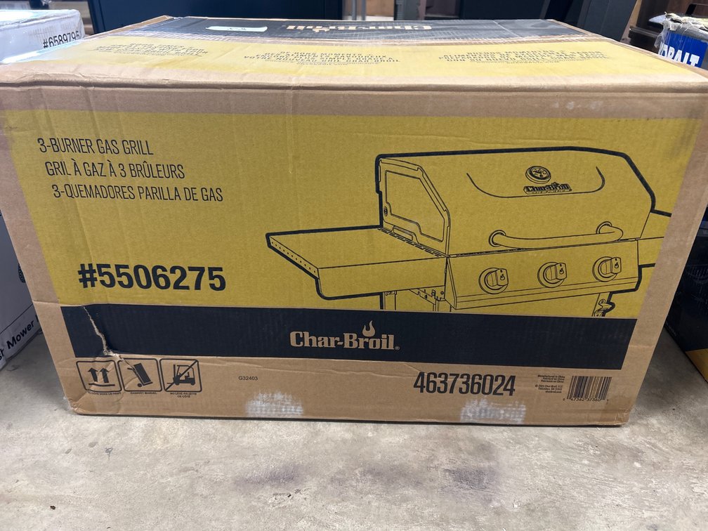 New Char-Broil 3-Burner Gas Grill