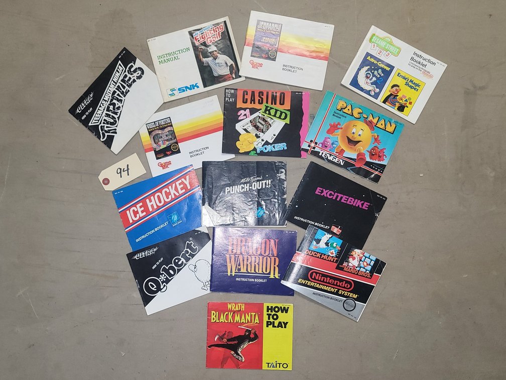 (14) NES Game Instruction Books