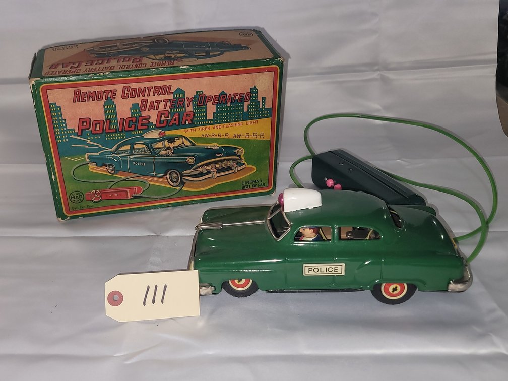 1950s Remote Control Police Car