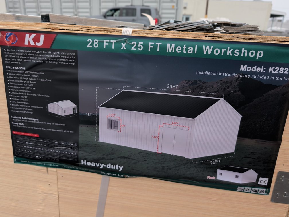 28FTx25FT Metal Workshop