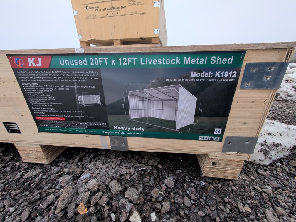 20FTx12FT Livestock Metal Shed