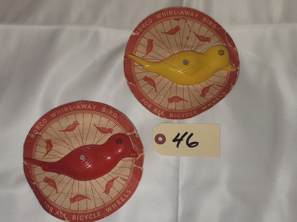 (2) NORCO Whirl-Away Bird Bike Decorations