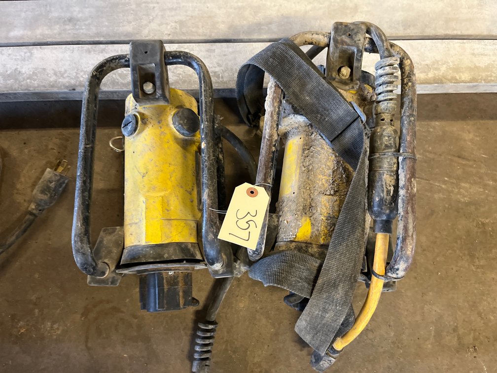 (2) Concrete Vibrator Motors & (1) Shaft