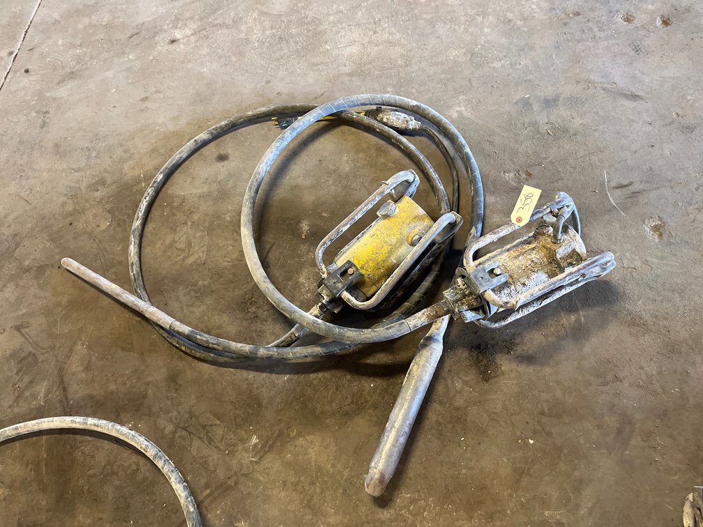 (2) Concrete Vibrator Motors & (1) Shaft