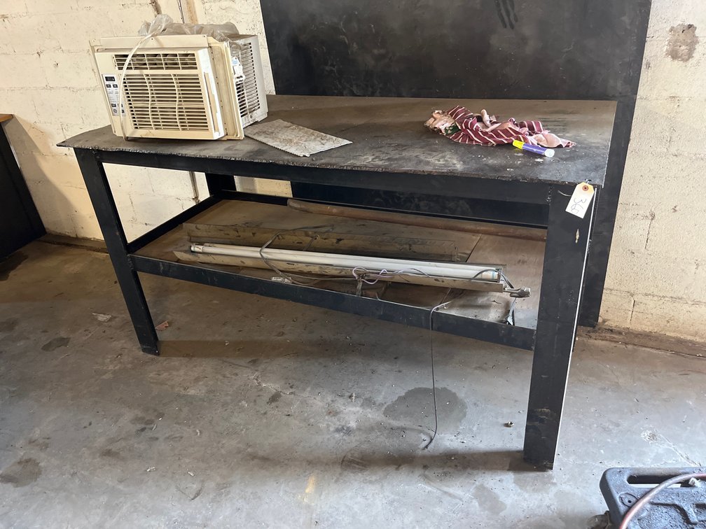 Heavy-Duty Steel Work Table