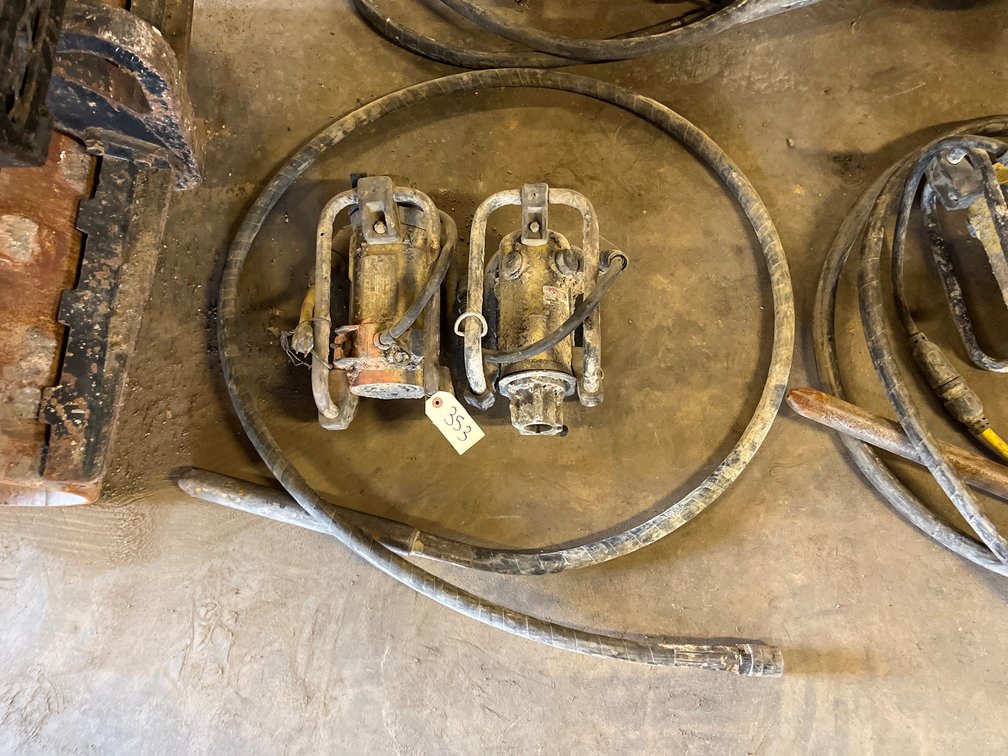 (2) Concrete Vibrator Motors & (1) Shaft
