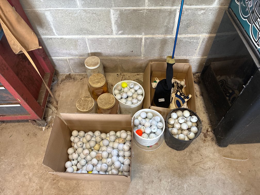 Golf Driver and Balls