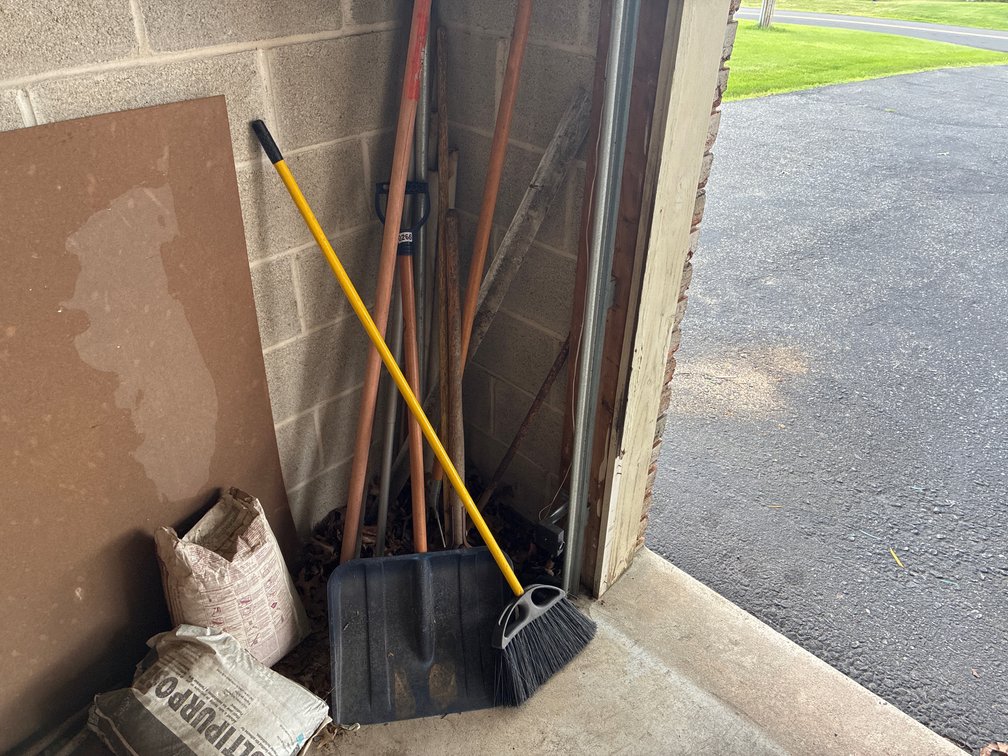 Shovel, Pole Pruner, Broom, Etc.