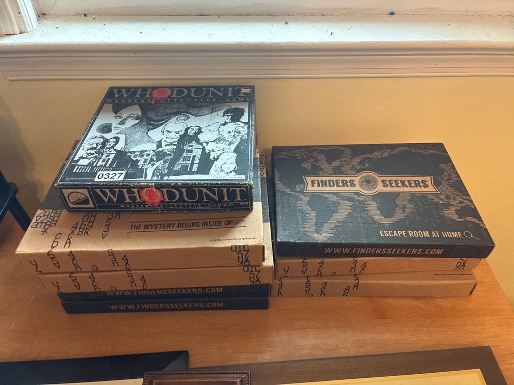 Whodunit Game and Bags