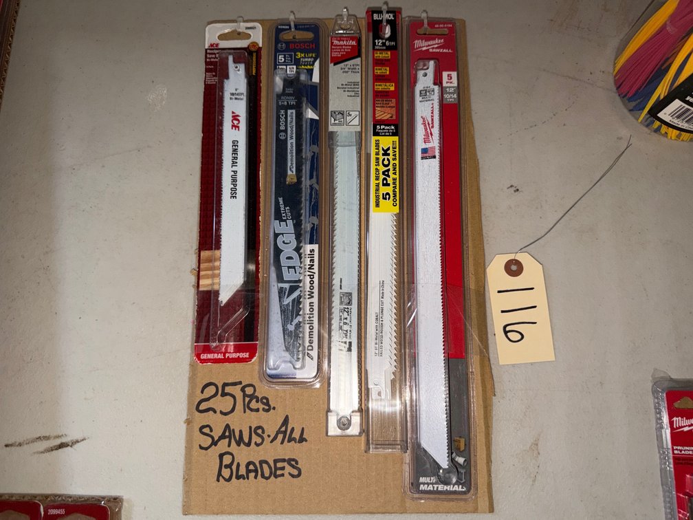 (25) Saws All Blades