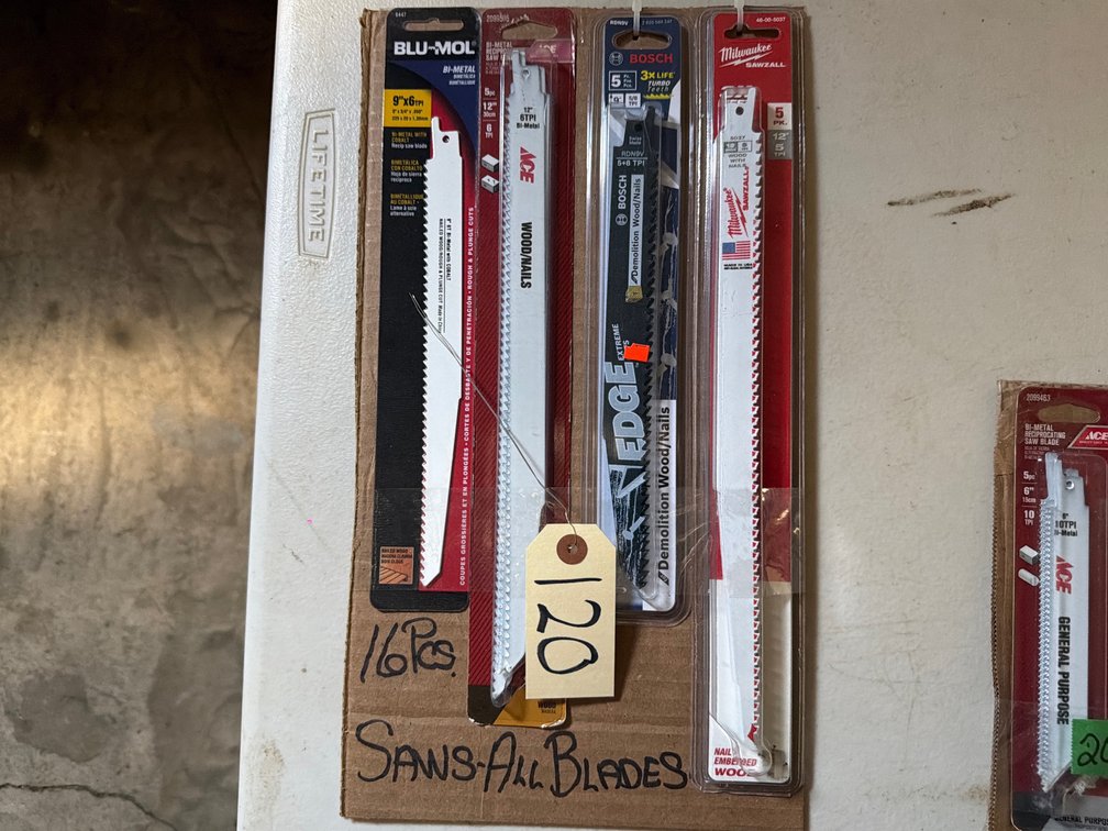 (16) Saws All Blades