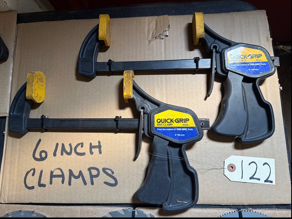 (2) 6” Clamps