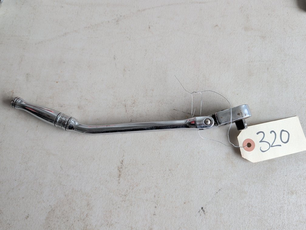 Snap-On Bent Handle Flex-Head Ratchet