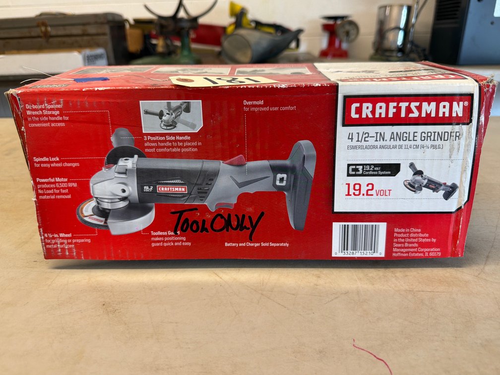 Craftsman 4.5” Angle Grinder